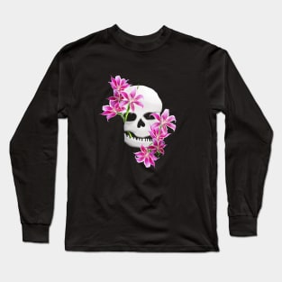 Lily Skull Long Sleeve T-Shirt